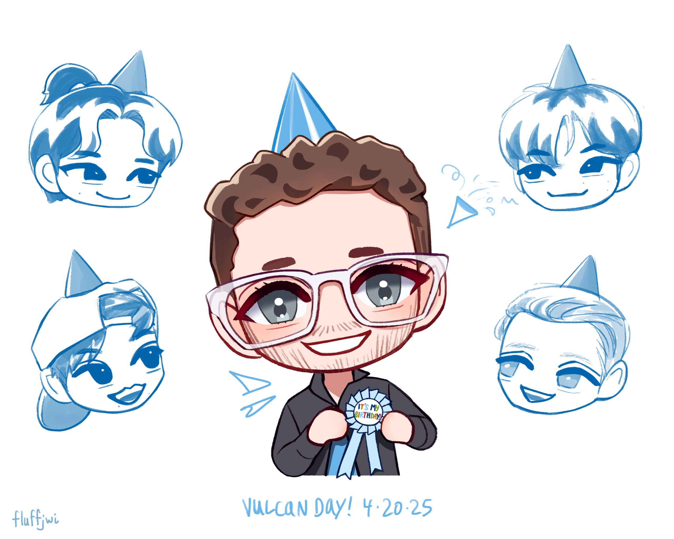 vulcan bday hats 2025